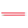 A Neon Coral colored pencil with a white eraser end.