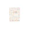 Pastel colorful sheet of planner stickers