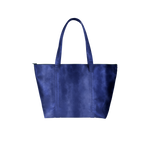 Cute tote bag in indigo gradient pattern.