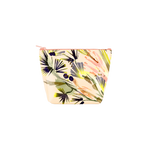 Lush Tweedle Dee is a cute cosmetics bag in an abstract tropical florals pattern.