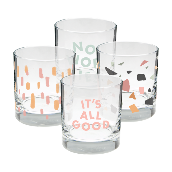 It's All Good Rocks Set - Bar Glasses - Talking Out of Turn
