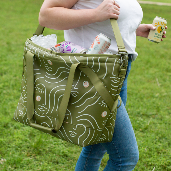 White insulated tote bag sales