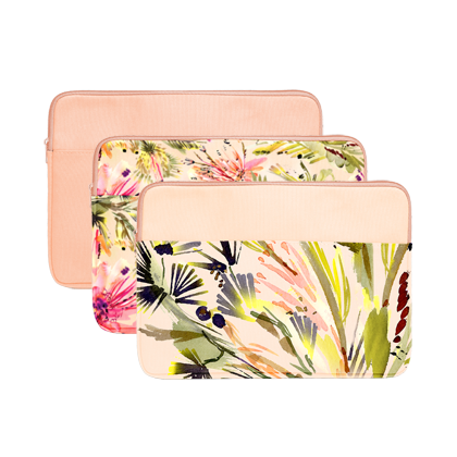 Tropics Collection Laptop Sleeves are cute laptop cases in Lush and Tropical Mess.