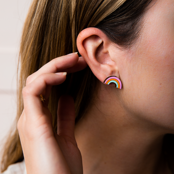 Rainbow ear online rings