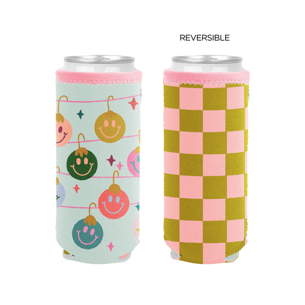 Holiday Reversible Slim Can Coolers - Talking Out Of Turn
