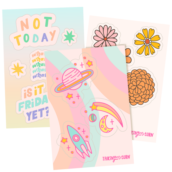 Cute Sticker Pack With Hipster Elements Big Creative Set Including