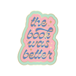 the book was better enamel pin
