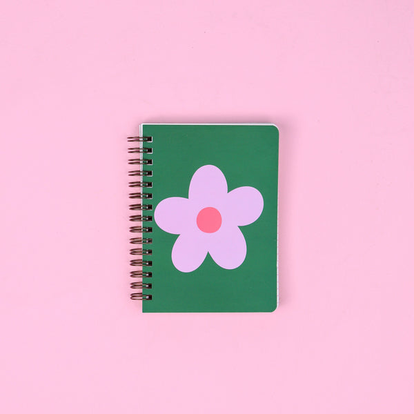 Daisy Dot Green Mini Spiral Notebook - Talking Out Of Turn