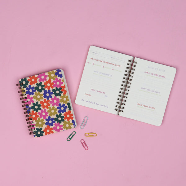Bold Floral Mini Gratitude Journal - Talking Out Of Turn