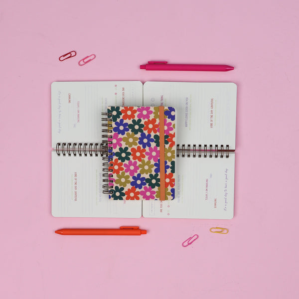 Bold Floral Mini Gratitude Journal - Talking Out Of Turn