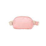 Pink simple belt bag.