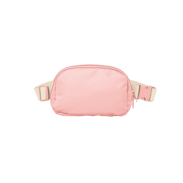 Pink simple belt bag.