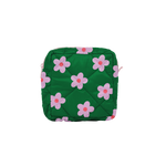 Daisy Dot Green Puffy Mod Pouch