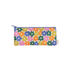 A Bold Floral Pixie Pouch is made of vegan leather. The dimensions are 9.75