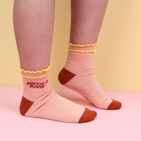Don't Be A Dick Ruffle Socks