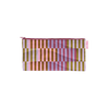 A Willow Puffy All The Things is an adorable pouch that is made out of recycled water bottles in a puffy quilted material. The Willow pattern features stripes in blush pink, olive green and mellow purple. 