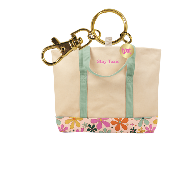 Stay Toxic Betty Bloom Mini Bag Charm