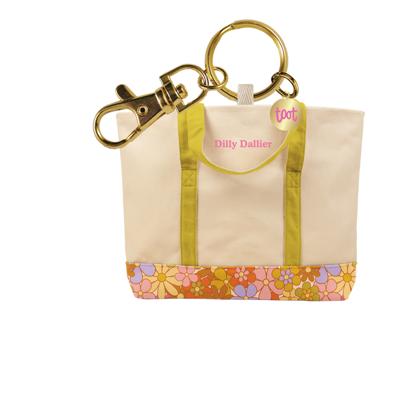Dilly Dallier Pretty Florals Mini Bag Charm
