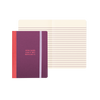Purple notebook with wine purple red and the phrase “How hard can it be? Boys do it