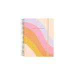 Undated Perpetual Planner - Color Block Rainbow Wave