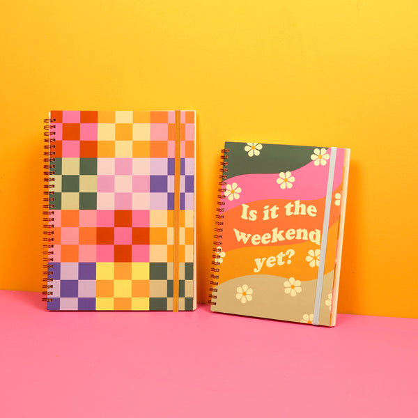 Undated Perpetual Planner - Bold Checker