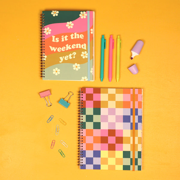 Undated Perpetual Planner - Bold Checker