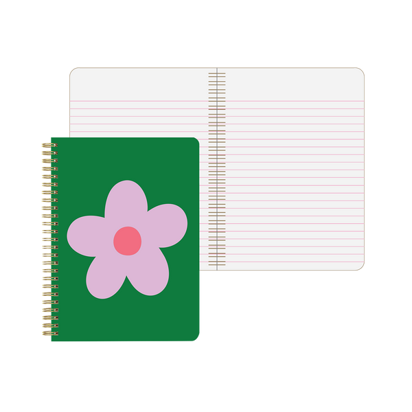 Daisy Dot Green Mini Spiral Notebook - Talking Out Of Turn