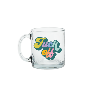 Glass Coffee MUG (Clear) - I Say IDK