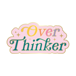 over thinker enamel pin