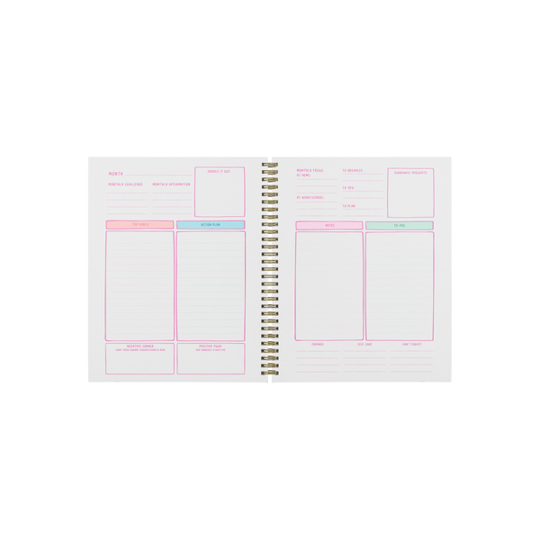 Undated Perpetual Planner - Bold Checker