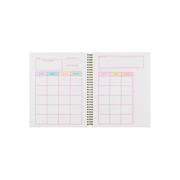 Undated Perpetual Planner - Bold Checker