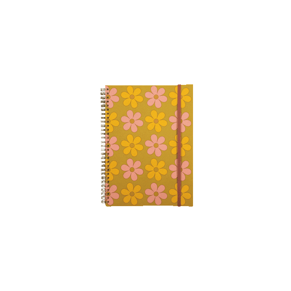 Undated Perpetual Planner - Color Block Daisy