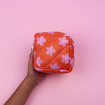 Daisy Dot Red Puffy Mod Pouch