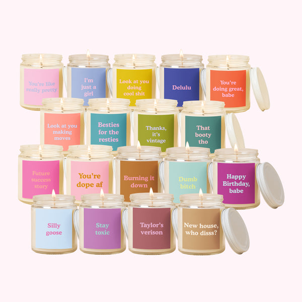Candle Jar w/Lid - Yippie