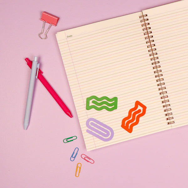 Green & Purple Paper Clips - Talking Out Of Turn