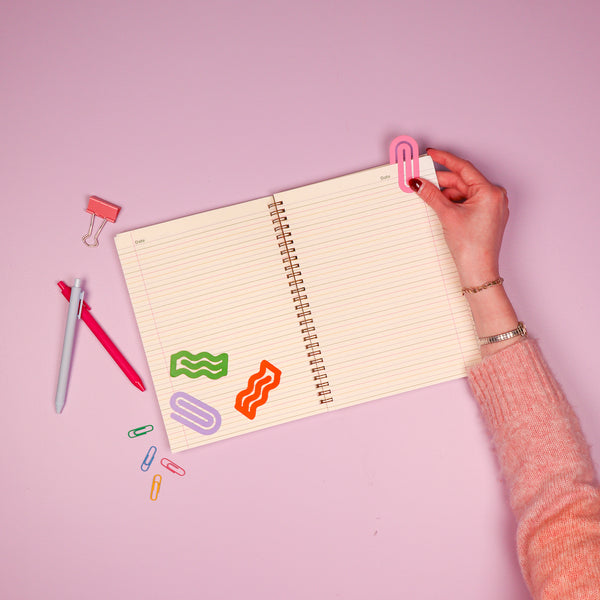 Orange & Pink Paper Clips - Talking Out Of Turn