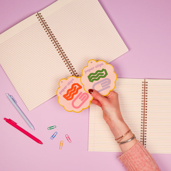 Orange & Pink Paper Clips - Talking Out Of Turn
