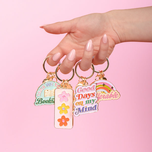 Take Me to The Bookstore Key Charm