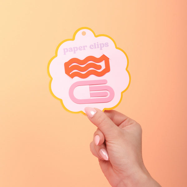 Orange & Pink Paper Clips - Talking Out Of Turn