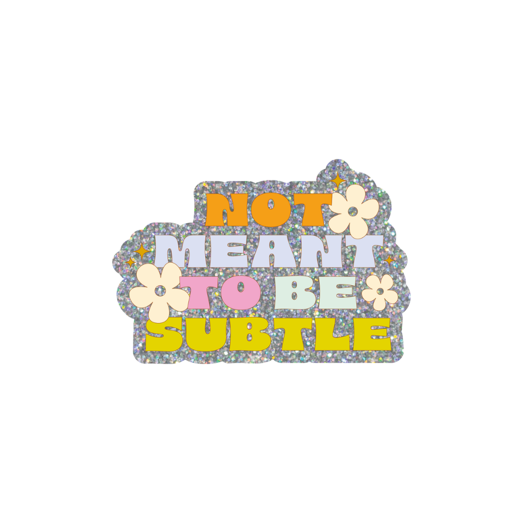Non-Packaged Individual Glitter Stickers– Talking Out Of Turn, image size:1080x1080