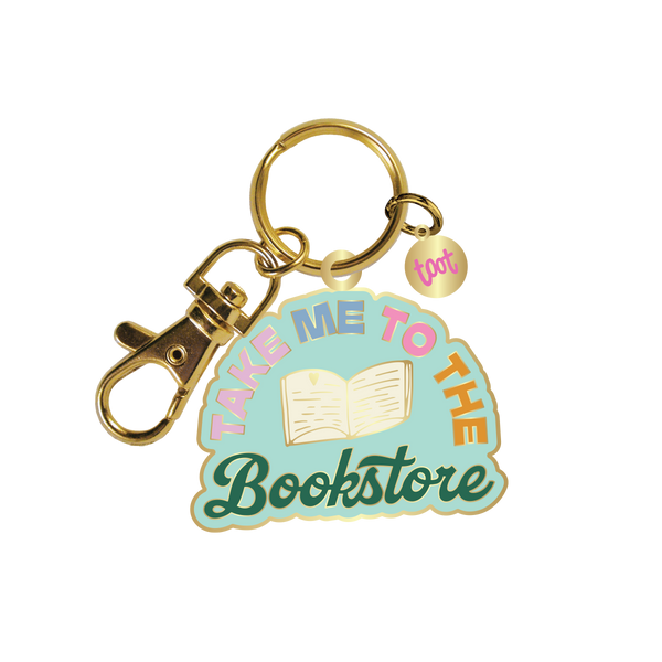 Take Me to The Bookstore Key Charm