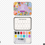 Watercolor Pocket Set of 12 with Brush - Dessert Colors