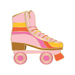roller skate enamel pin