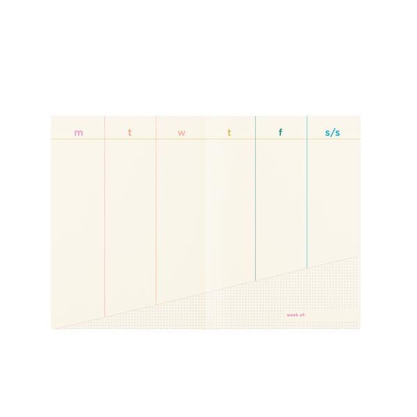 Undated Perpetual Planner - Clean and Colorful Make Today A Great Day