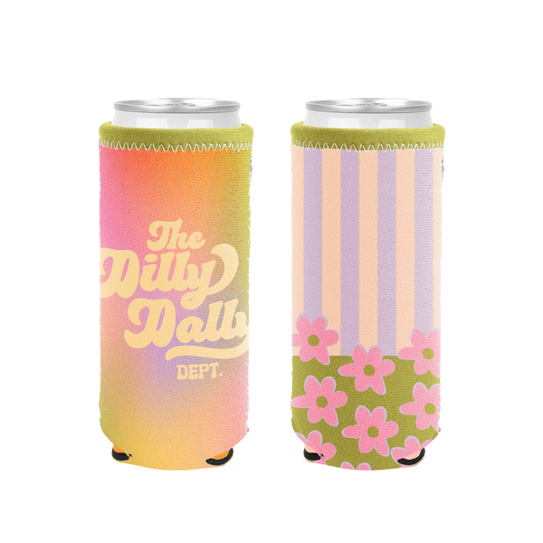 Dilly Dally Reversible Slim Can Holders