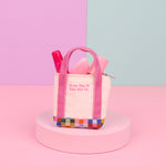 On my way! Bold Checker Mini Bag Charm