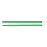 A Grass Green pencil with a white eraser end.