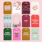 12 different holiday gift tags
