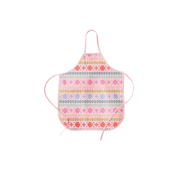 Pink Holiday Apron. Multicolors. 