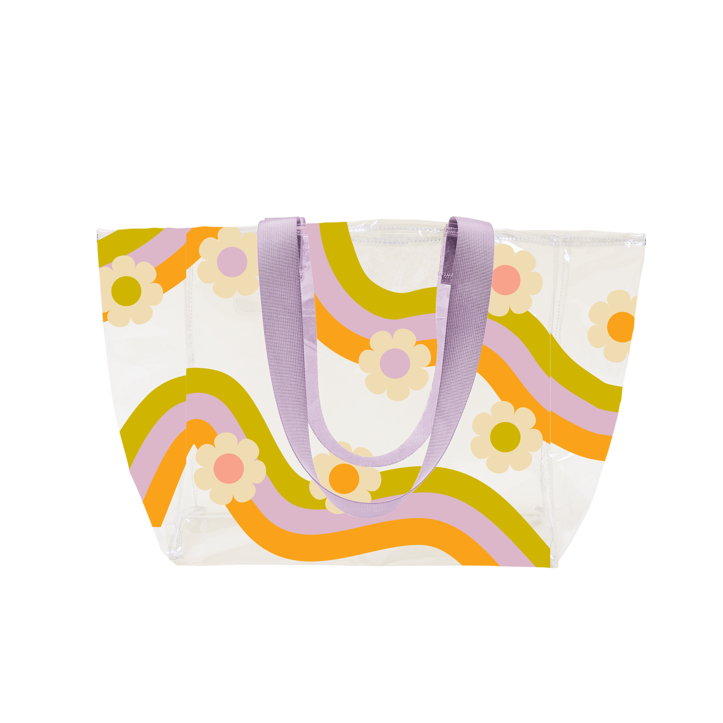 Canvas Daily Grind Tote - Cute Tote Bag - Talking Out of Turn Overcast - Eyeballs